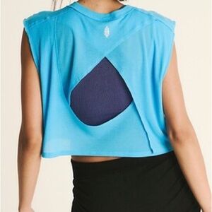 Vibrant Blue Women's Muscle Tee